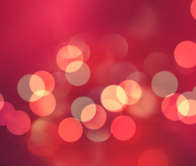 red bokeh background