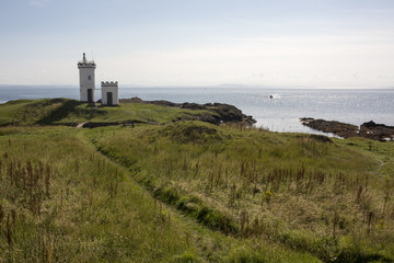 Fototapeta na wymiar Elie Lighthouse in Fife Scotland