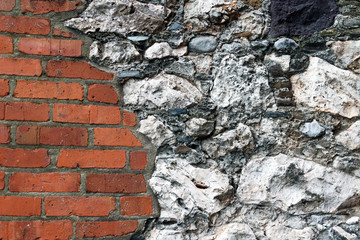 Brick and Stone Wall