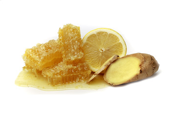 The honey , ginger and lemon
