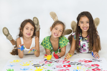 Sweet sisters painting