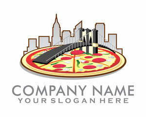 Naklejka premium bridge pizza