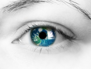 planet is in the eye