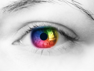 rainbow eye