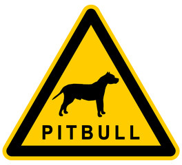 wso212 WarnSchildOrange - American Pit Bull Terrier - APBT - german American Pit Bull Terrier - g3924