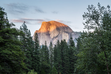 Half Dome at sunset in  Yosemite National Park, California, USA. - 90076383