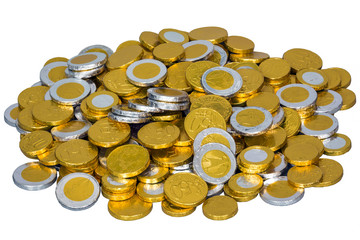 Münzen Euro Schokolade