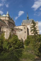 Fototapeta na wymiar Historic castle Bojnice in the Slovak Republic. View of an old castle built in the 12th century. 