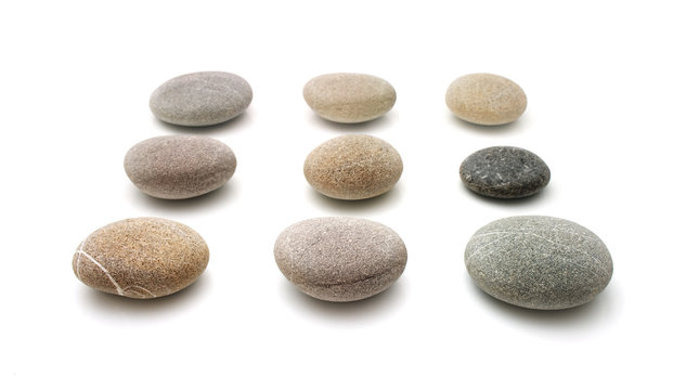 stones isolated on white background