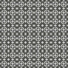 Fototapeta premium Abstract Seamless Black and White Art Deco Vector Pattern