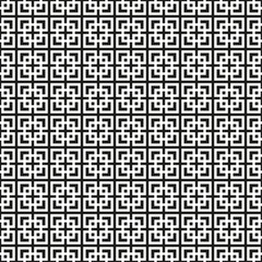 Fototapeta premium Abstract Seamless Black and White Art Deco Vector Pattern
