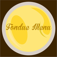 Fondue menu