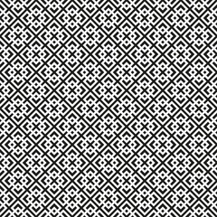 Abstract Seamless Black and White Art Deco Vector Pattern