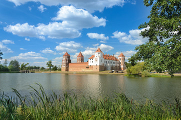 Naklejka na ściany i meble Medieval castle in Belarus