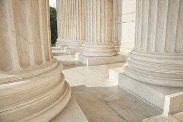Columns of the Supreme Court close up - obrazy, fototapety, plakaty