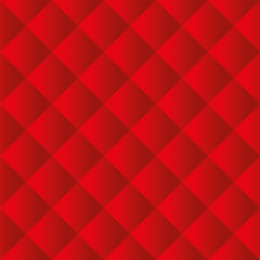 Seamless red padded upholstery vector pattern texture