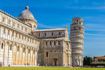 Leaning tower and Pisa cathedral