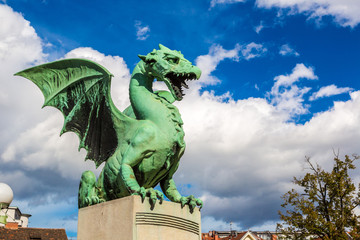 Dragon bridge in Ljubljana