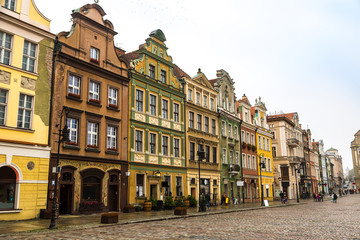 Fototapeta na wymiar Old market square in Poznan