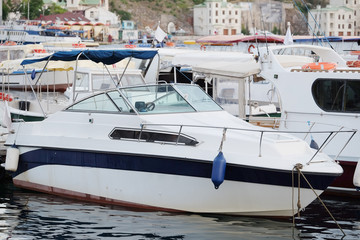 Fototapeta premium The image of a passenger boat