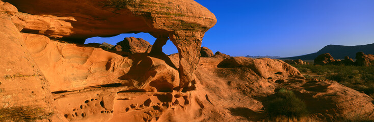 Sandstone Rock Formation At Sunrise, Nevada