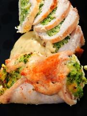 Stuffed chicken rolls