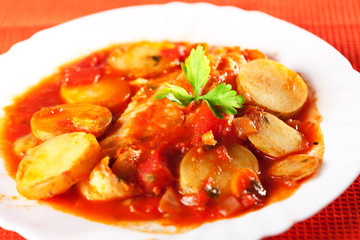 Fish and potato stew