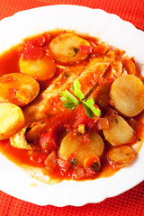 Fish and potato stew