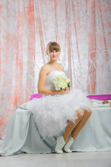 Bride and groom in wedding studio photo session © Iosif Yurlov