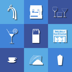 Bar icons eps10