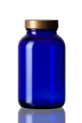 Cobalt blue bottle