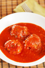 Meatballs with tomato sauce