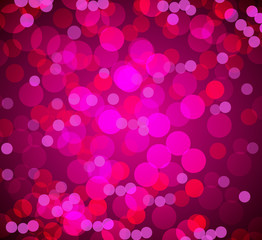 Pink Bokeh Blurry Lights Background