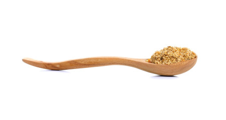 dried fish on white background