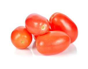 tomatoes isolated on white background.