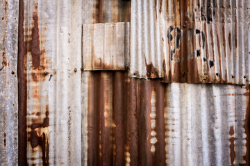 Rusty galvanized steel texture