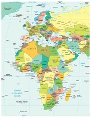 Europe Africa political divisions