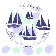 Background with waves