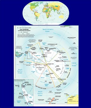 World Antarctic Region political divisions