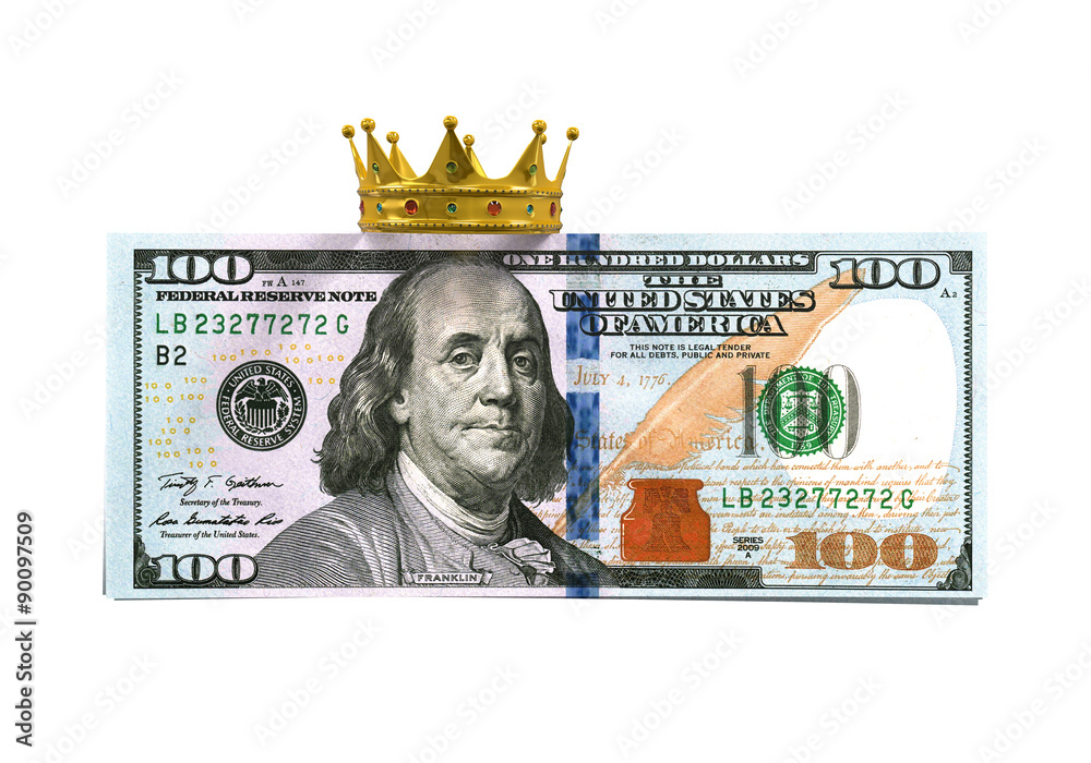 Poster Dollar Bill With Crown