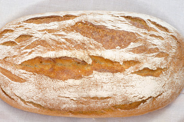 close up to bread leaf