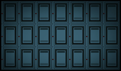 Abstract locker wall background