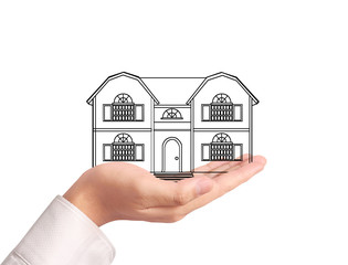 holding house representing home ownership