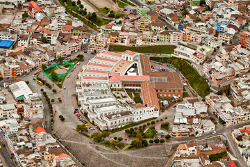Aerial photo of Quito, Ecuador