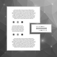 Abstract Creative concept vector booklet list for Web and Mobile