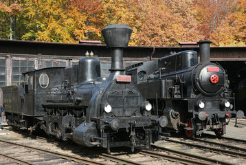 Obraz premium historyczne maszyny parowe