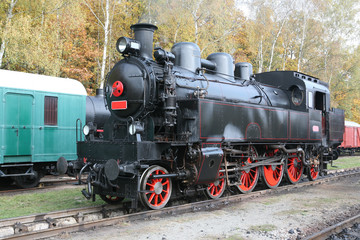 Obraz na płótnie Canvas historical steam engine