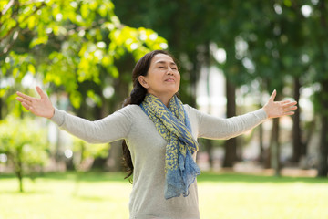 Enjoying fresh air