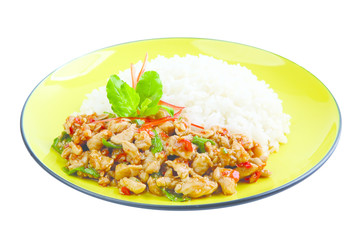 basil chicken omelette