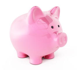 Piggy bank isolated on white background